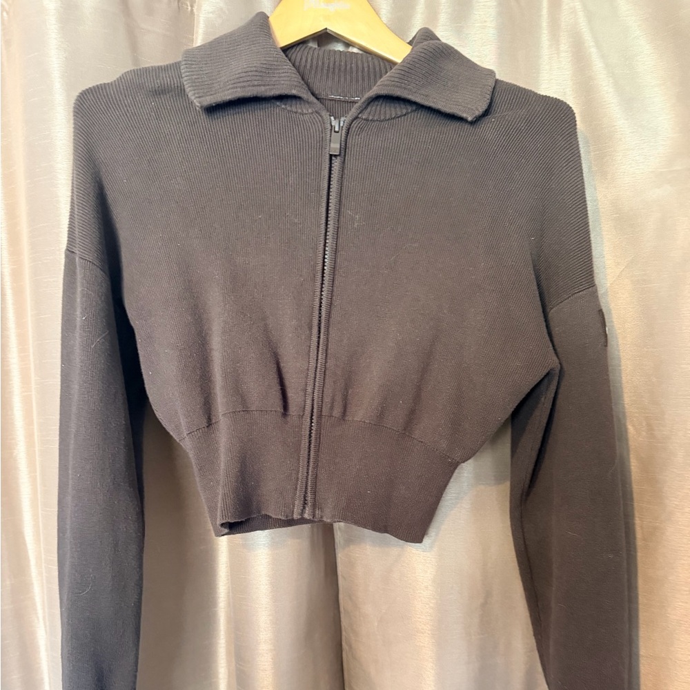 ALO Yoga Black Knit Sweater